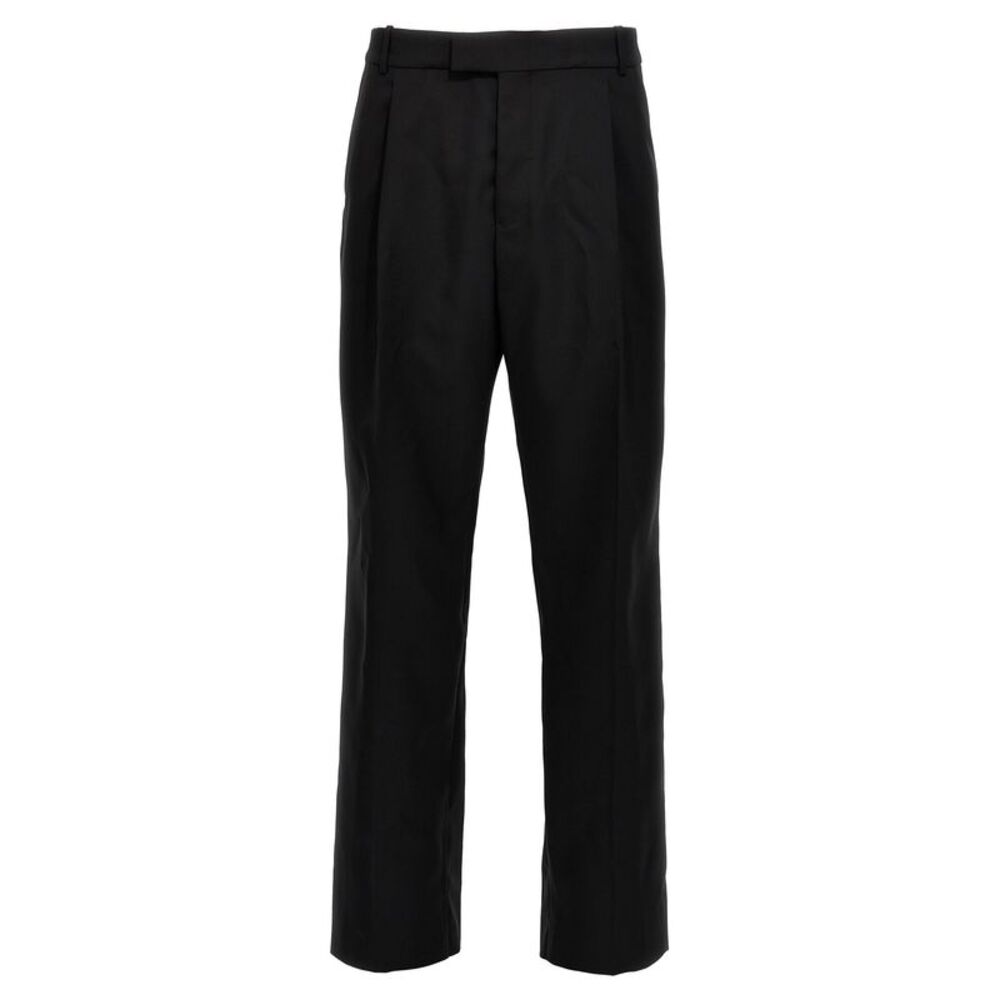 Alexander McQueen Black Wool Dress Men's Pants